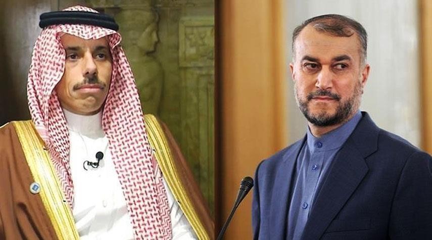 وزير الخارجية السعودي فيصل بن فرحان تلقى اتصالاً هاتفياً من وزير خارجية إيران حسين أمير عبداللهيان