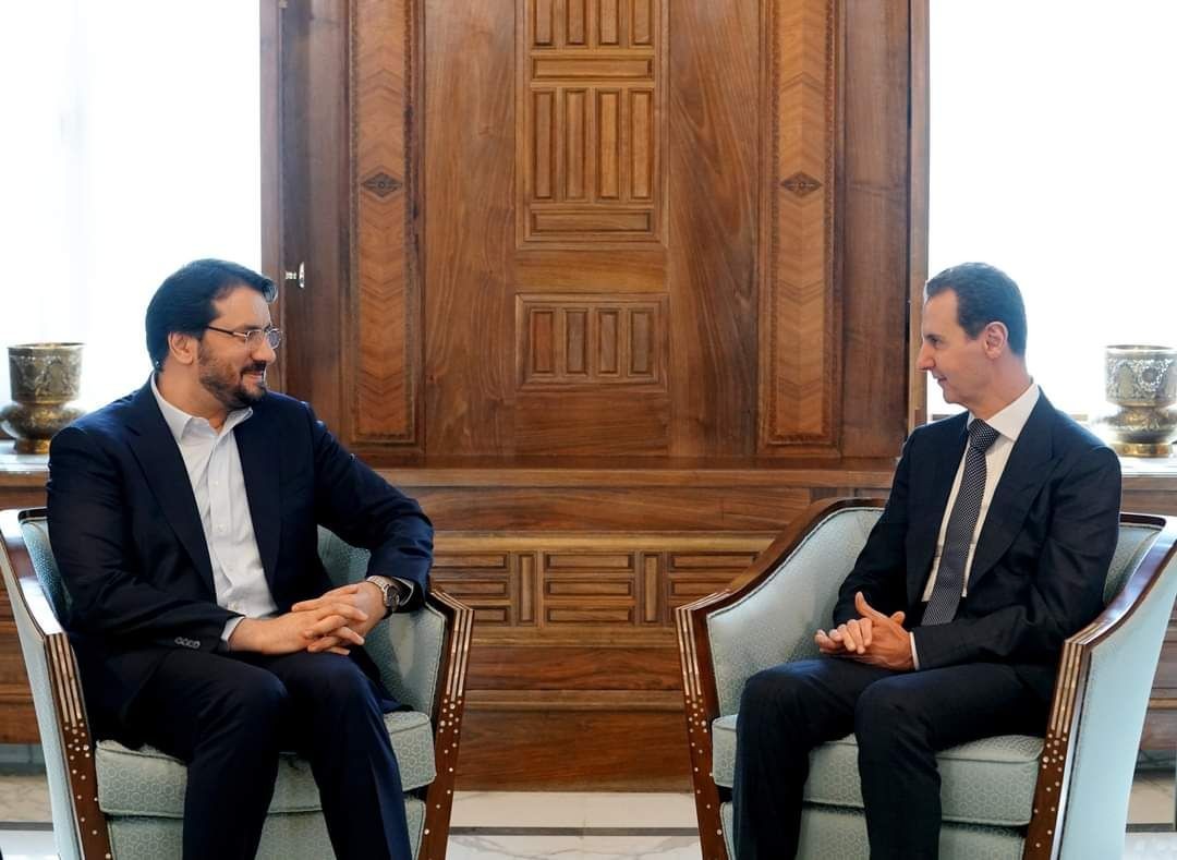 وزير الطرق وبناء المدن الإيراني "مهرداد بزر باش" يلتقي بشار الأسد في دمشق